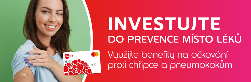 Banner - Investujte do prevence místo leků - Využijte benefity na očkování proti chřipce a pneumokokům